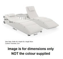 Load image into Gallery viewer, Atlas Set of 2 Sun Loungers with Side Table<br>£25 Per Week For 52 Weeks