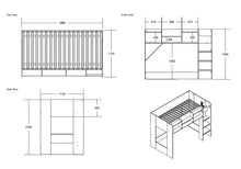 Load image into Gallery viewer, Exmouth L-Shaped Triple Sleeper Bunk Bed<br>£18.50 Per Week For 52 Weeks