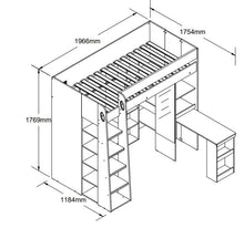 Load image into Gallery viewer, Hades High Sleeper<br>£19.50 Per Week For 52 Weeks