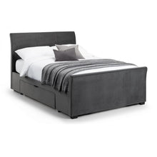 Load image into Gallery viewer, Vienna Dark Grey Velvet Super King Size Bed<br>£18 Per Week For 52 Weeks