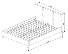 Load image into Gallery viewer, Saturn Fabric Single Bed<br>£10 Per Week For 38 Weeks