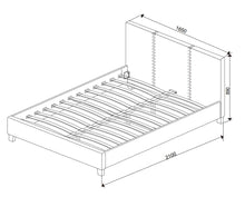Load image into Gallery viewer, Saturn Fabric King Size Bed<br>£10 Per Week For 52 Weeks