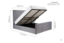 Load image into Gallery viewer, Knightsbridge Double Ottoman Bed<br>£15 Per Week For 52 Weeks