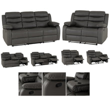 Load image into Gallery viewer, Lima Reclining Sofa Suite (3 + 2 Seater)<br>£27.50 Per Week For 52 Weeks