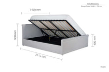 Load image into Gallery viewer, Provo Double Ottoman Bed<br>£14 Per Week For 52 Weeks