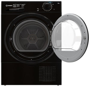 Indesit 8kg Freestanding Condenser Tumble Dryer-Black<br>£13 Per Week For 52 Weeks