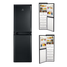 Load image into Gallery viewer, Indesit 235L Freestanding 50/50 Fridge Freezer-Black<br>£15 Per Week For 52 Weeks