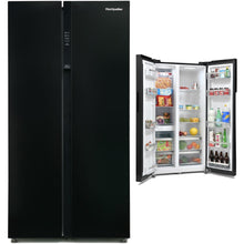 Load image into Gallery viewer, Montpellier 510 Litre American Fridge Freezer-Black<br>£25 Per Week For 52 Weeks