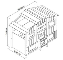 Load image into Gallery viewer, Aspen Treehouse Midsleeper Bed<br>£22 Per Week For 52 Weeks
