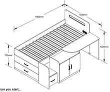 Load image into Gallery viewer, Cosmo Cabin Bed&lt;br&gt;£12 Per Week For 52 Weeks
