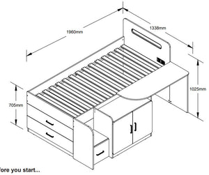 Cosmo Cabin Bed<br>£12 Per Week For 52 Weeks