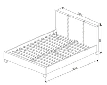 Load image into Gallery viewer, Saturn Fabric Double Bed&lt;br&gt;£10 Per Week For 48 Weeks
