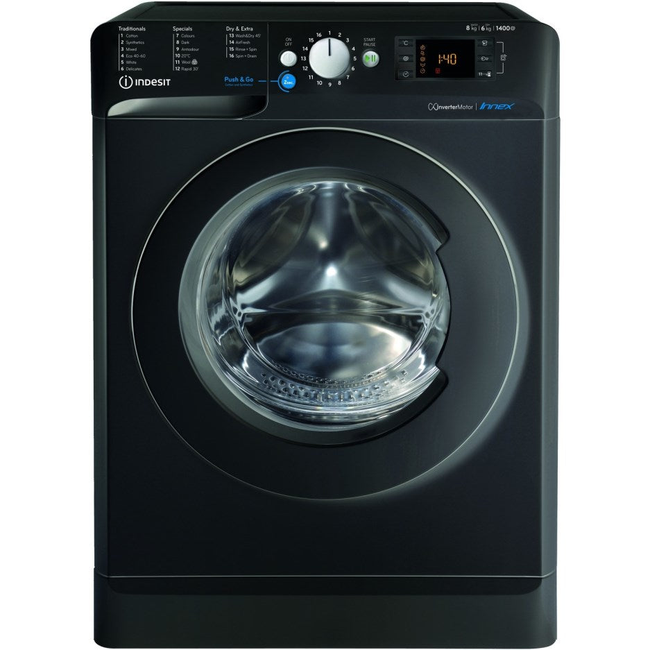 black indesit washing machine 8kg