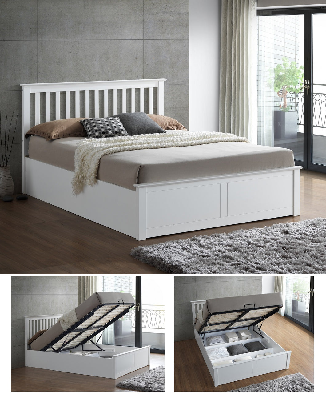 Flora Ottoman Double Bed<br>£12 Per Week For 52 Weeks
