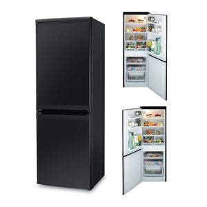 Indesit 208L Freestanding 60/40 Fridge Freezer-Black<br>£14 Per Week For 52 Weeks