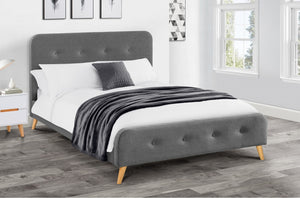 Retro King Size Fabric Bed<br>£11 Per Week For 52 Weeks