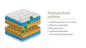 Platinum Bunk and Cabin Bed Mattress<br>£10 Per Week For 39 Weeks